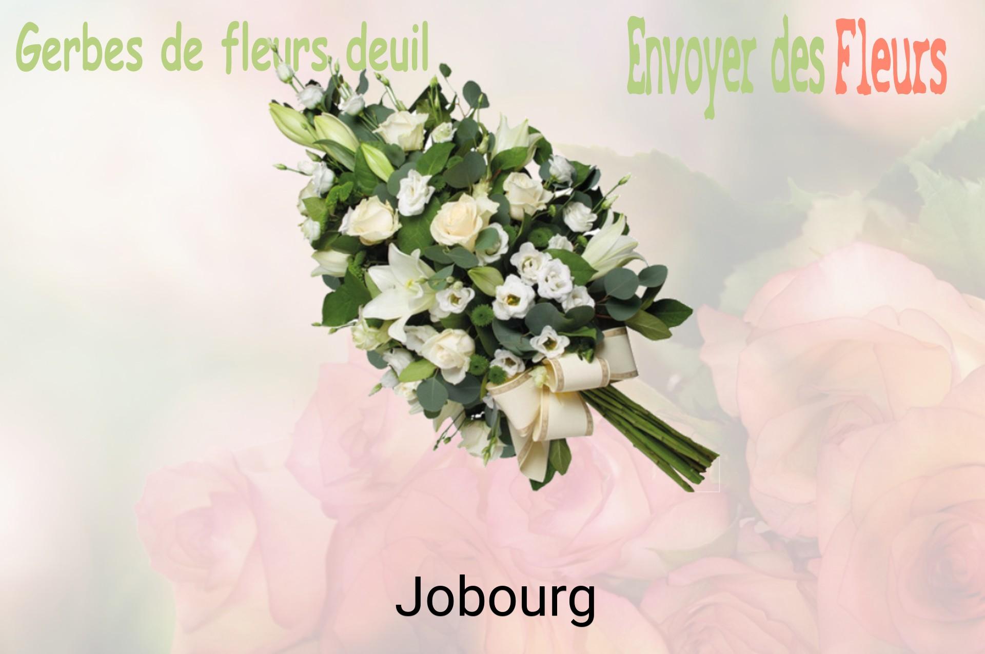 Gerbe de fleurs de deuil livrée à Jobourg